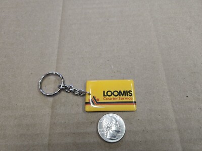 Loomis Courier Service Canada Vintage Keychain Key Chain Ring Loop Holder Tether
