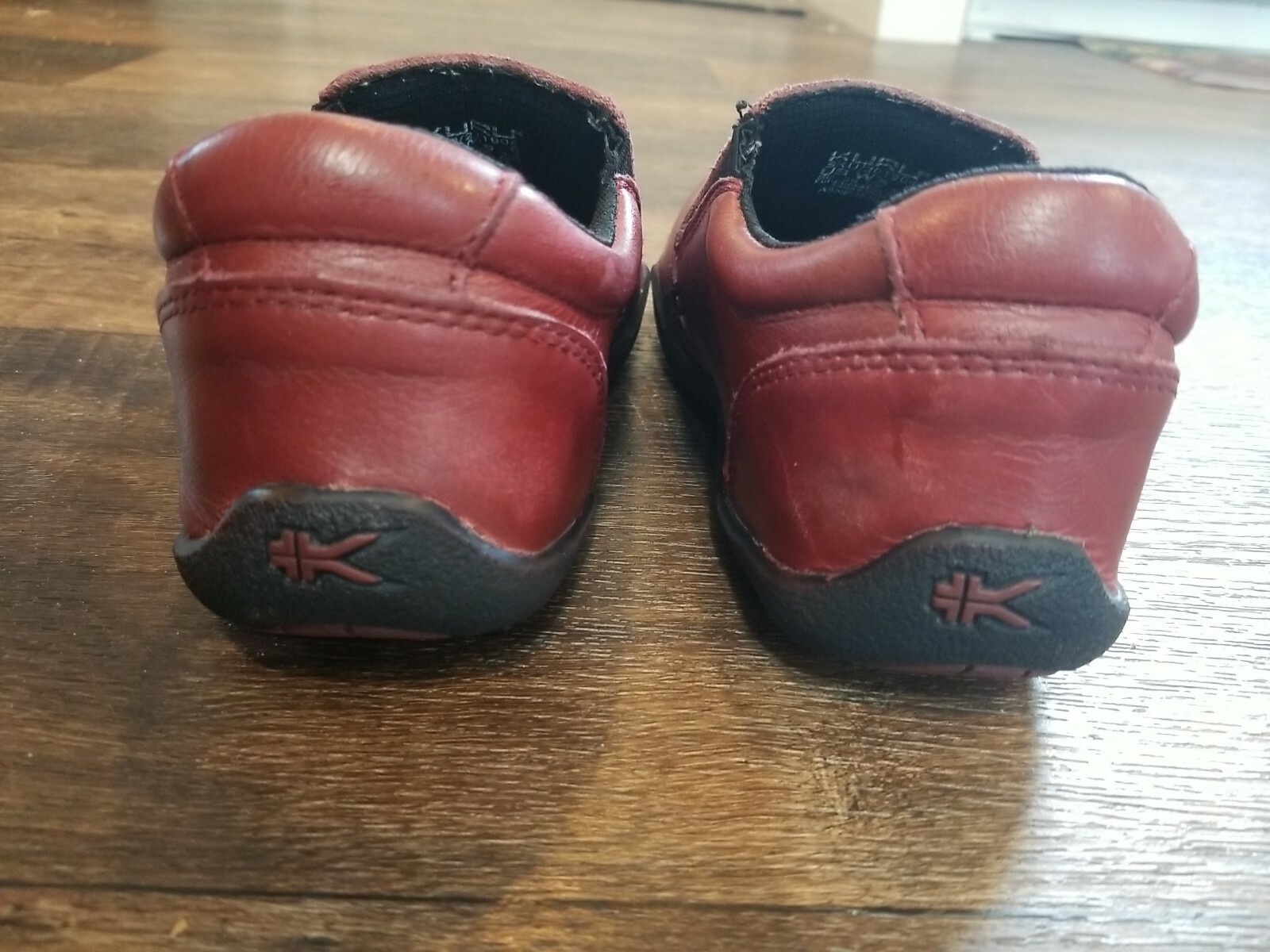 Kuru Kivi Red Leather Slip On Loafer Arch Support Comfort Shoes Women's