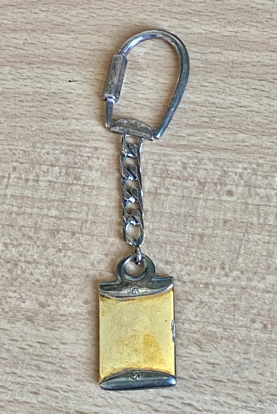 Vntage 925 Solid Silver Keychain with Vermeil Sil… - image 5