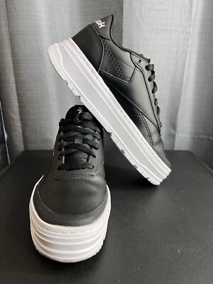 Reebok Club C Megacourt Shoe Sneaker Black/Chalk White GW0224 $39dll  USED
