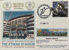 Manchester City v Newcastle United 30th March 2013 Dawn First Day Cover
