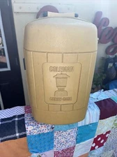 Vintage Coleman 288A Adjustable Double Mantle Lantern With Yellow Hard Case