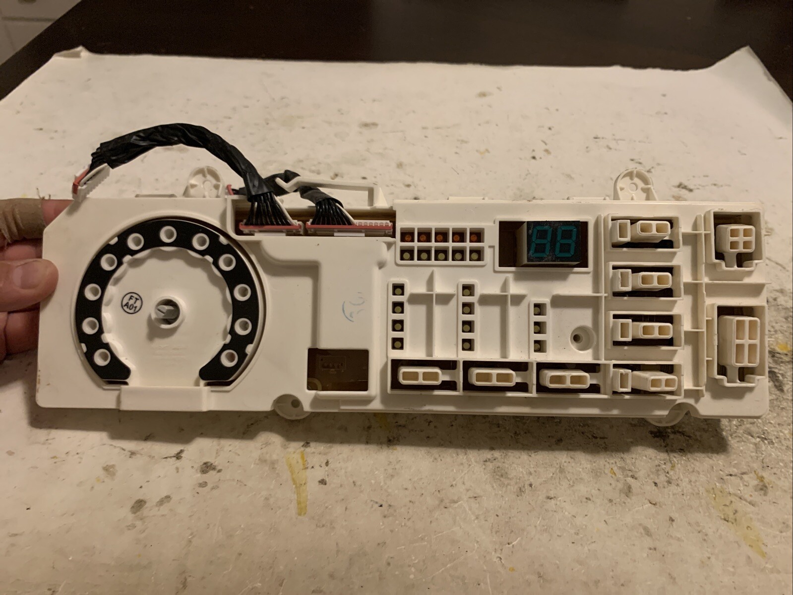 DC92-01624B SAMSUNG WASHER USER INTERFACE CONTROL BOARD. #265