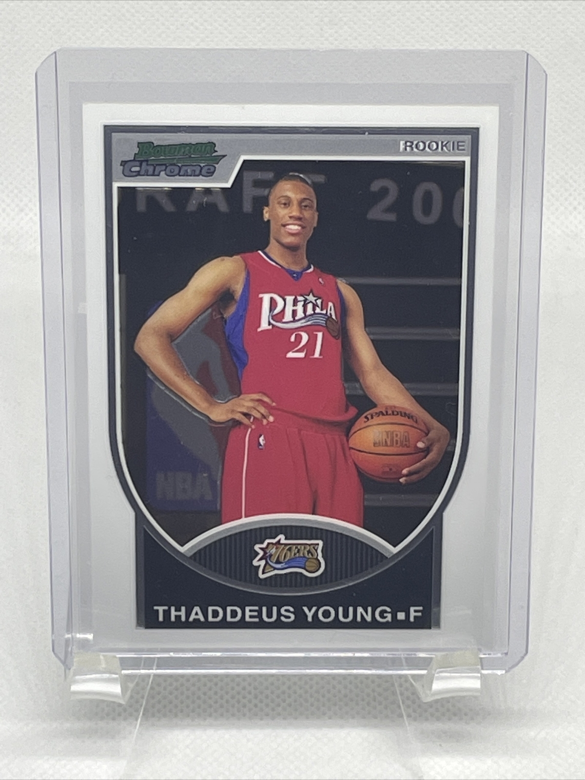 2007-08 Bowman Chrome Rookie /2999 Thaddeus Young #129 76ers Georgia Tech NM+
