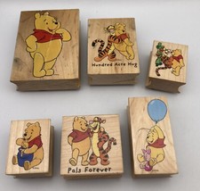 All Night Media Winnie the Pooh and Tigger Piglet Rubber Stamp Lot of 6 Disney