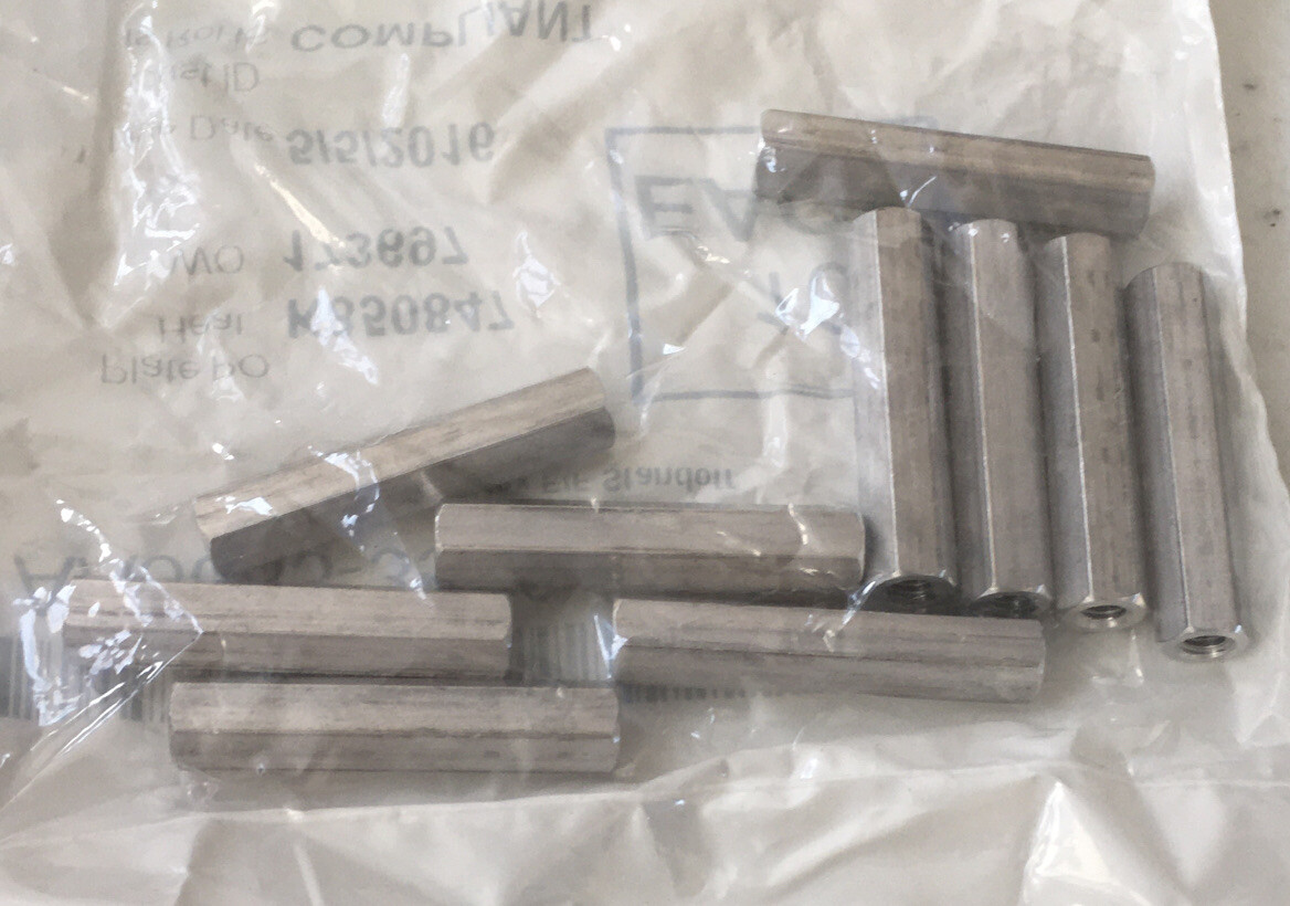 [10 Pack] Aluminum Hex Female STANDOFFS 6 mm Hex 30 mm Length M3.5 Thread