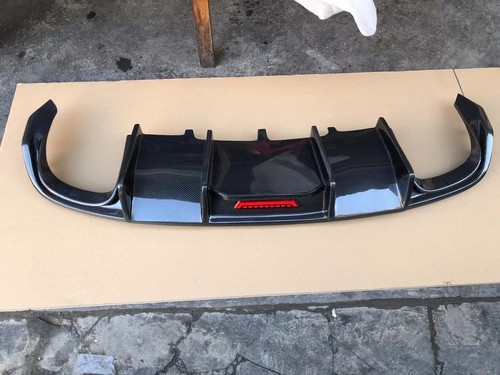 Labio de parachoques difusor trasero de fibra de carbono para Audi A5 S5 Sedán Sline 2008-2011 - Imagen 2 de 4