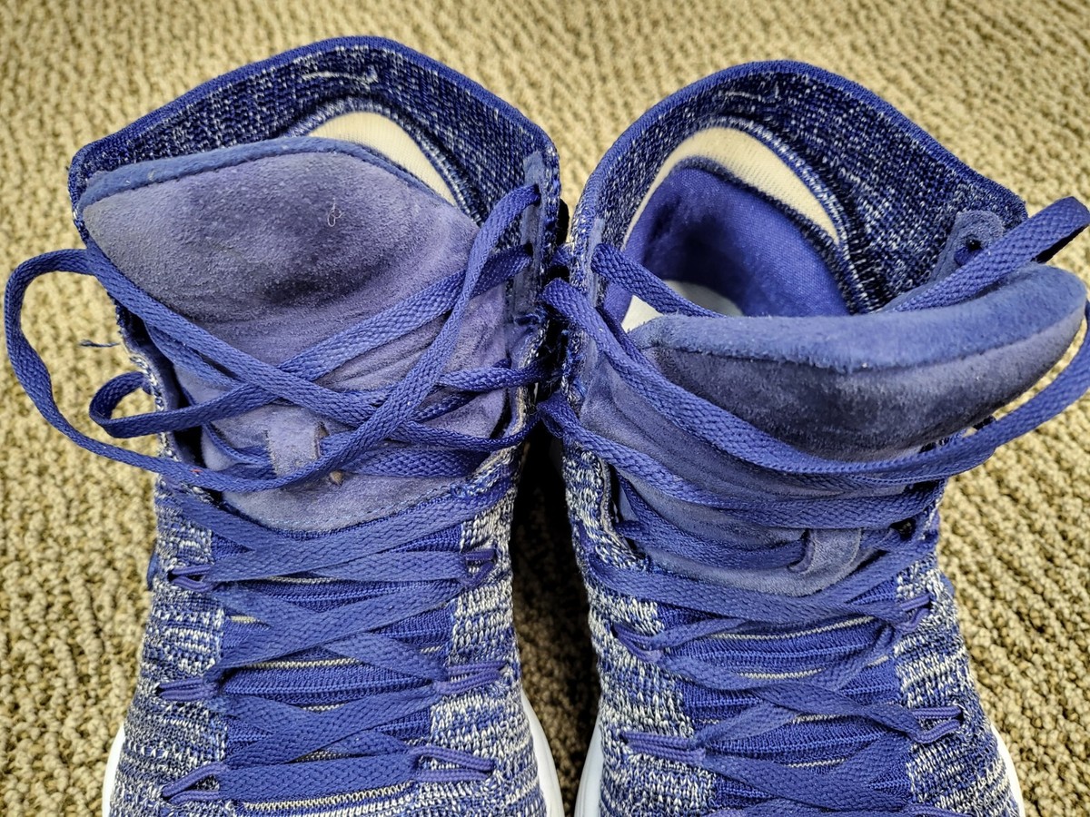 Nike Hyperdunk Blue 917726-400 Flyknit Athletic Basketball  display picture 3