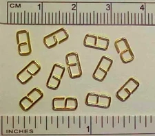 Strong Bent Wire Model Horse ECONOMY BUCKLES for 3/32 Inch Leather Lace - GOLD