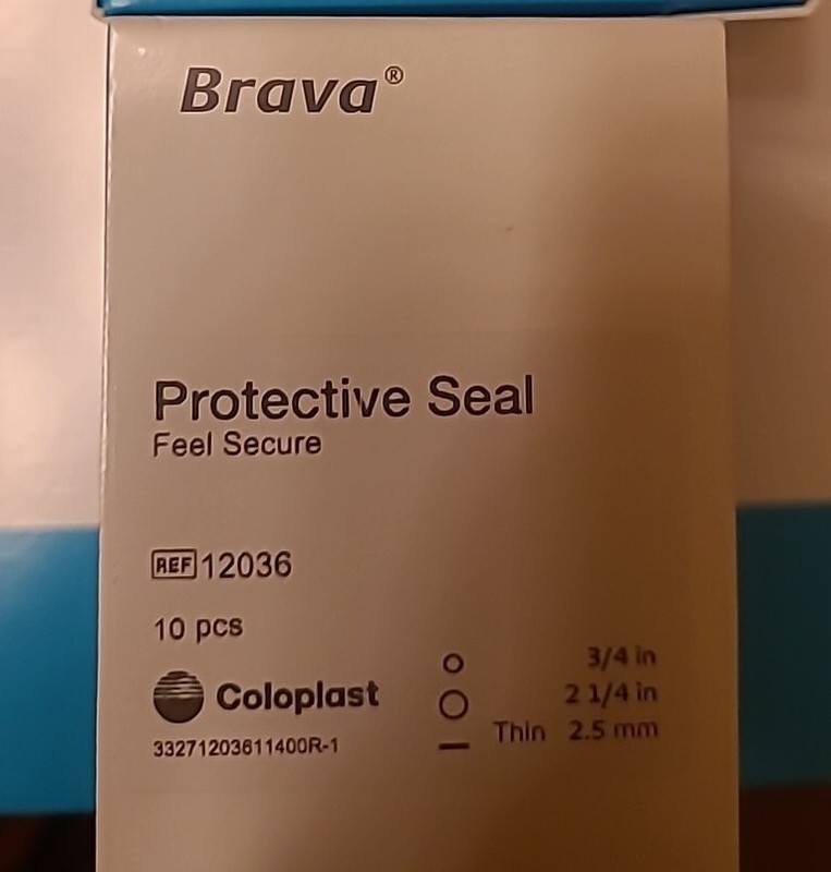 NEW 10 COLOPLAST 12036 Brava Protective 2-1/4" Seals 3/4" Opening Thin Moldable 