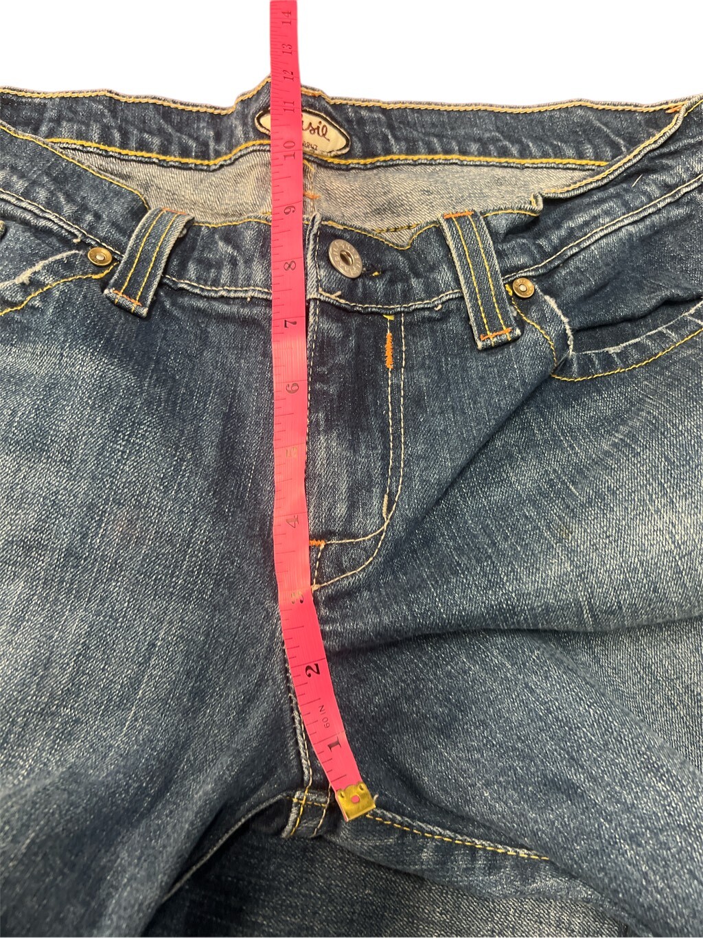 Kasil David lim boot cut raw hem patchwork pocket… - image 7