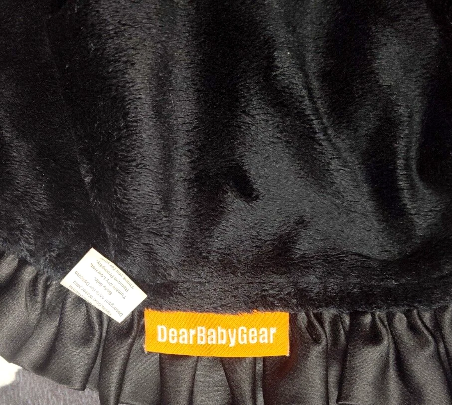 Dear Baby Gear корова печати черный мягкий с оборками атласная отделка милый ферма девочка 30 x 40 - Изображение 3 из 4