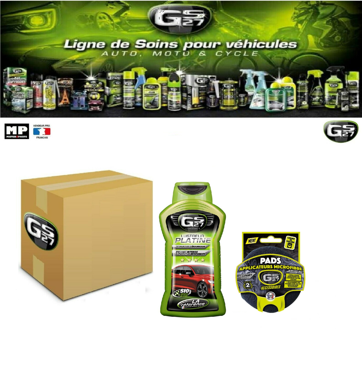 Pack lustreur platine pour l'entretien du dimanche dans votre garage de passionné