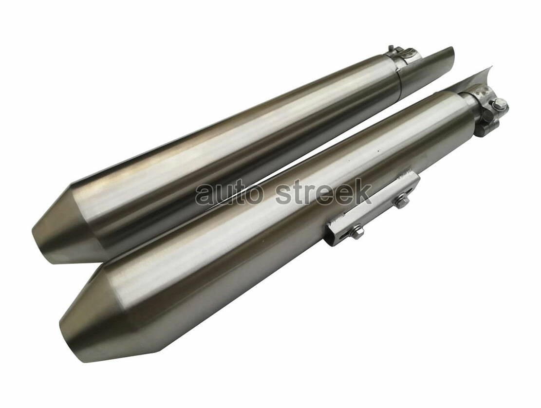 Fit For Royal Enfield Powerage Exhaust Silencer Matt Finish