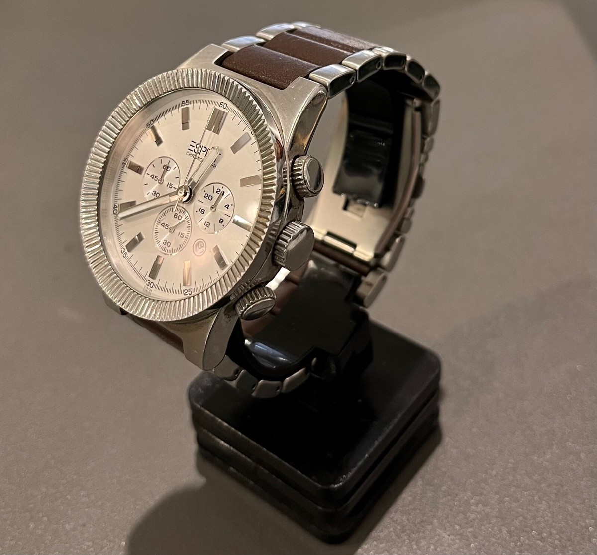 Esprit Chronograph Herrenuhr, Quarz, neue Batterie, gut gepflegter