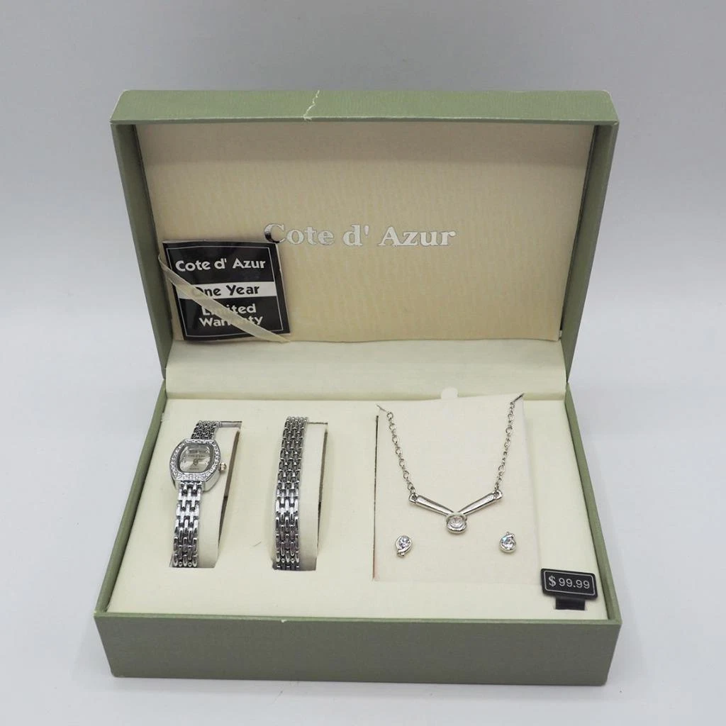 Watch bracelet necklace set hot sale