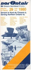norOntair timetable 1980/06/29