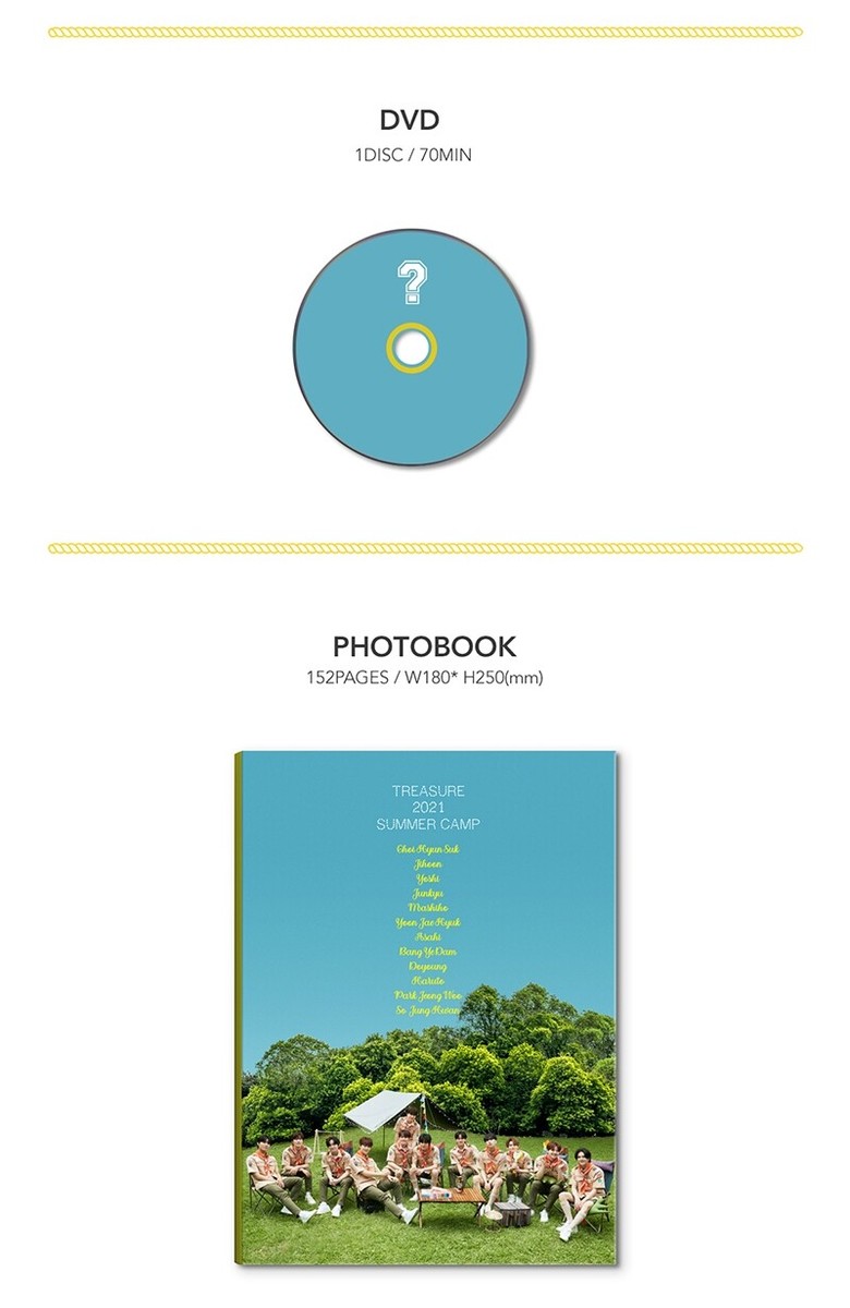 TREASURE - 2021 SUMMER CAMP (DVD) Photo Card Book Mouse Pad