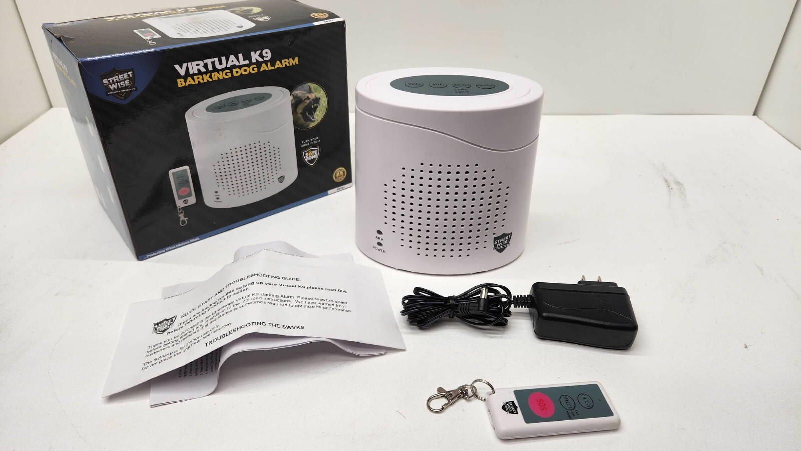 Streetwise Virtual K9 Barking Dog Alarm w/Remote 3 Sounds (Dog