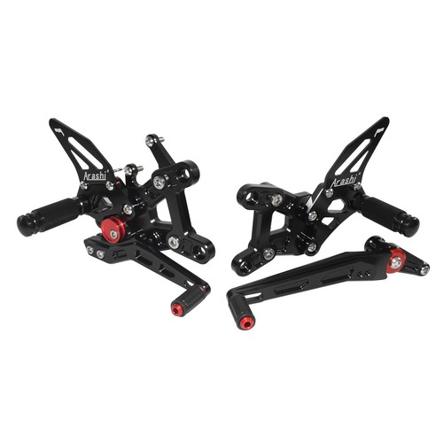 Black Adjustable Rearset Footrests Foot Peg Pedal For HONDA CBR1000RR-R SP 20-25 - Picture 4 of 9