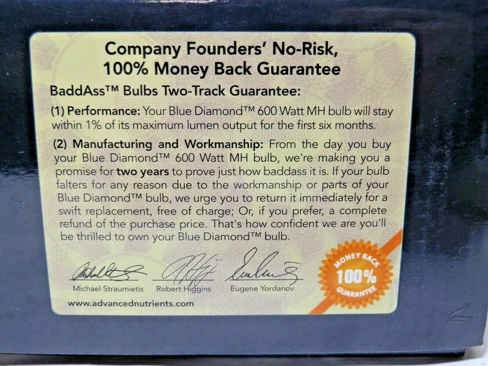 Baddass 600 Watt Metal Halide MH Conversion Grow Light-Blue Diamond (Vegetative) - Image 3 of 4