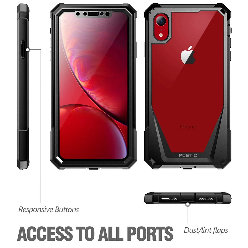 Funda protectora amortiguadora + protector de pantalla para iPhone XR Foto 3 de 4