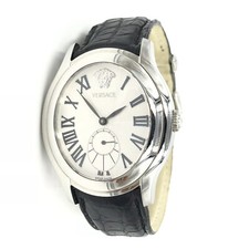 Versace Unica Bond Street Silver Sunray Dial Automatic Mens Watch OLA99D498 S009