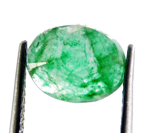 2.25 Ct Untreated Colombian Green Emerald Natural Certified Oval Loose Gemstone - Picture 8 of 8