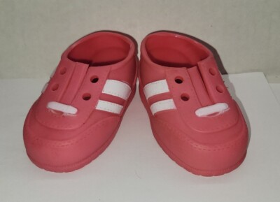 Vintage US Kids Eugene Soft Sculptured Doll Pink/White Sneaker Shoes NO LACES