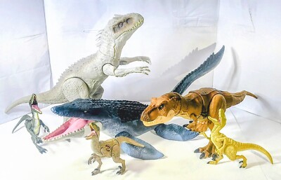Jurassic World Destroy N Devour 24  INDOMINUS REX Final Battle Scene lot 6