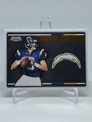 2002 Pacific Exclusive Exclusive Advantage Drew Brees #18 C5F