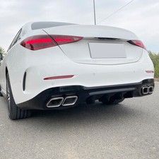 Heckdiffusor Stoßfänger Sportlich Schwarz Für Benz W206 C-Klasse Limo AMG 2022+