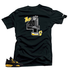 Shirt To Match Jordan 4 Retro Thunder THE 4S Match Sneaker Shirts