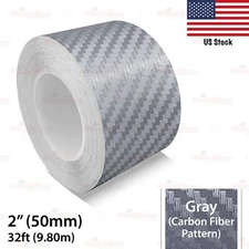 2" Vinyl Pinstriping Pin Stripe Car Styling Tape Sticker 50mm CARBON FIBER GRAY