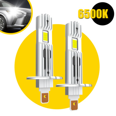 2PCS AUXITO LED H1 Headlight Bulbs Conversion Kit Hi/lo 6500K Beam Bright White