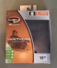 Duofold Youth Sz M Varitherm Mid Weight InsulationLong-Sleeve Stretch Crew Black