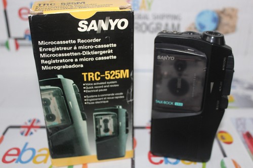 Sanyo TRC-525M Talk Book MicroCassette Voice Recorder Dictaphone Dictation Black - Picture 2 of 11
