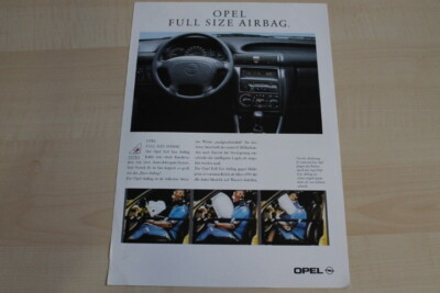 85720) Opel - Full Size Airbag - Prospekt 11/1992