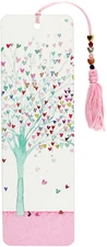 Beaded Bookmark - Tree of Hearts
