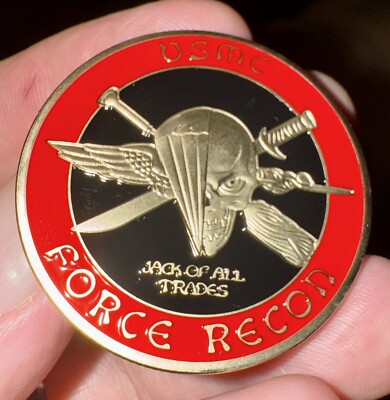 United States Marine Corps Force Recon Challenge Coin USMC MARSOC SPECIAL OPS