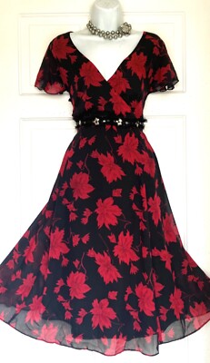 CHANGES BY TOGETHER PARTYKLEID BLUMENDRUCK ANLASS GRÖSSE 18