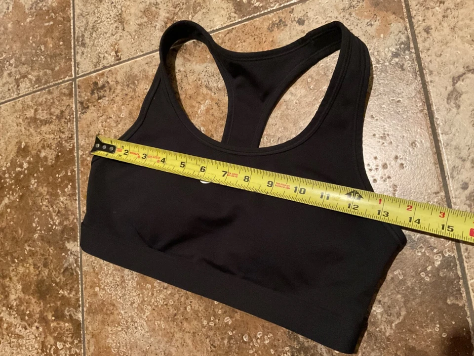 NIKE DRI FIT BLACK SPORTS BRA ( SIZE S) - Image 4 of 4