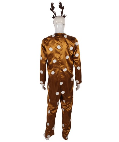 Adult Reindeer Costume for Men - Animal Jumpsuit for Halloween Cosplay Party - Picture 11 of 35
