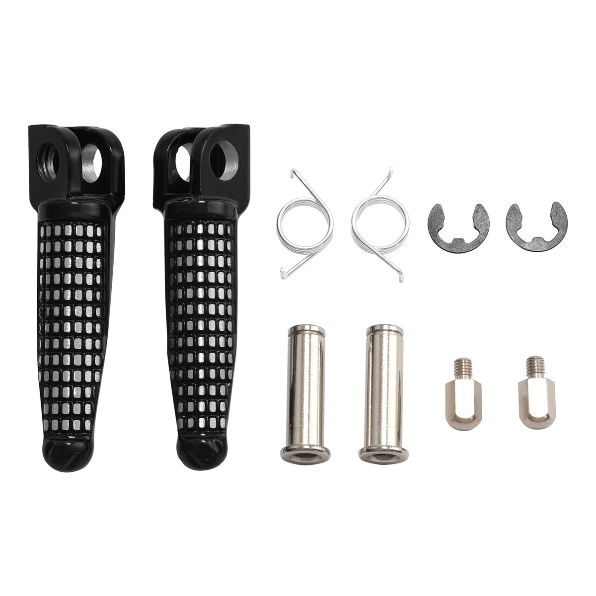 Black Front Footpeg Fit For Kawasaki ZX10R ZX-10R 2004-2010 ZX6R
