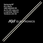 SAMSUNG LED TV V8N1-650SM0-R0 LM41-00614A UN65NU7300 2 BAR KIT 54