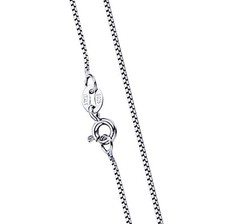 Collana catenina veneziana in argento 925 rodiato di vari modelli e lunghezza