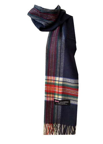 Sciarpa invernale uomo donna calda 100% cashmere Scozia fatta a quadri avvolgi sciarpe lana - Foto 9 di 25