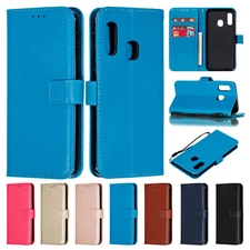 For Samsung Galaxy A10e A20e A10 A21 PU Leather Card Holder Stand Phone Case