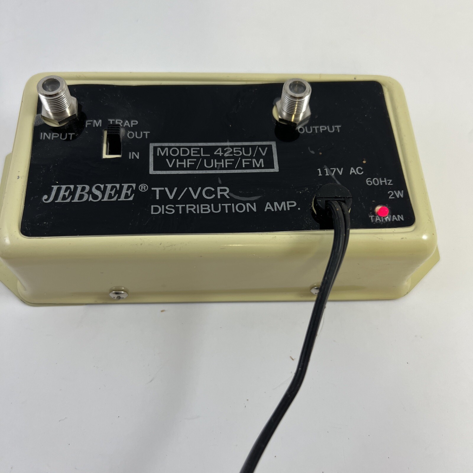 JEBSEE TV/VCR DISTRIBUTION AMP MODEL 425U Used eBay