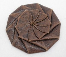 Vintage Leather Rosette Style Coin Purse TF
